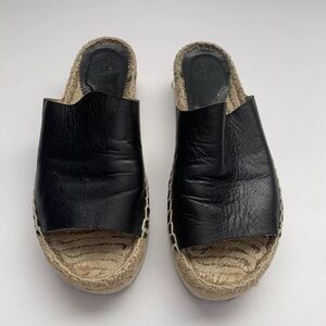 Penelope Chilvers Leather Slip On  Espadrilles sandals Size 38